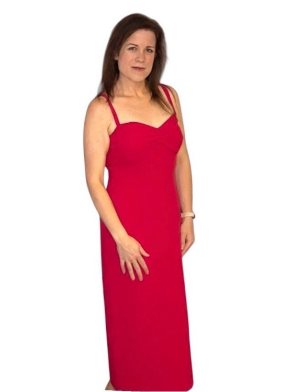 NWT Sachin & Babi Midi Cocktail Dress - Sz 6 - Pink Sweetheart Spaghetti Strap